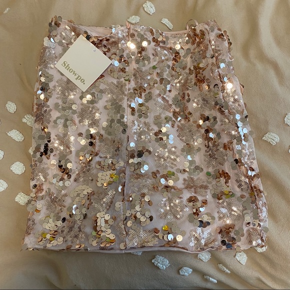 pink sequin skirt NWT - Picture 3 of 5